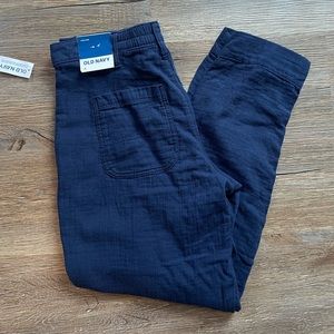 NWT Old Navy High Rise Straight Leg Cotton Pants Trousers